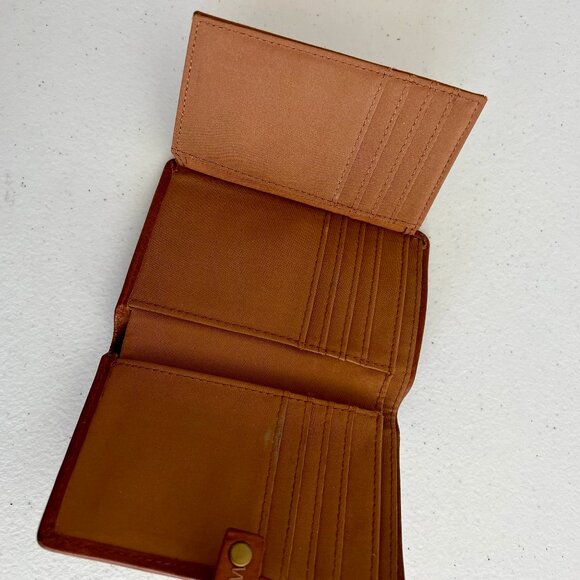 Fossil Tan Tri-fold Leather Wallet - Picture 4 of 6